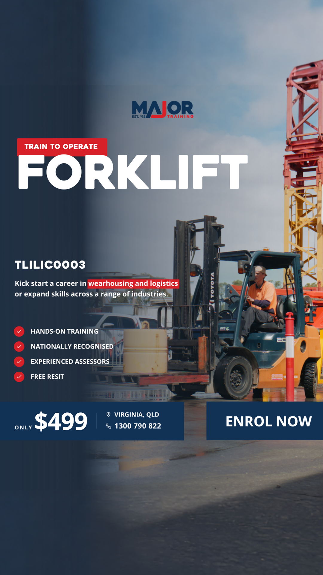 Major Training Group RTO 6139 Facebook ad