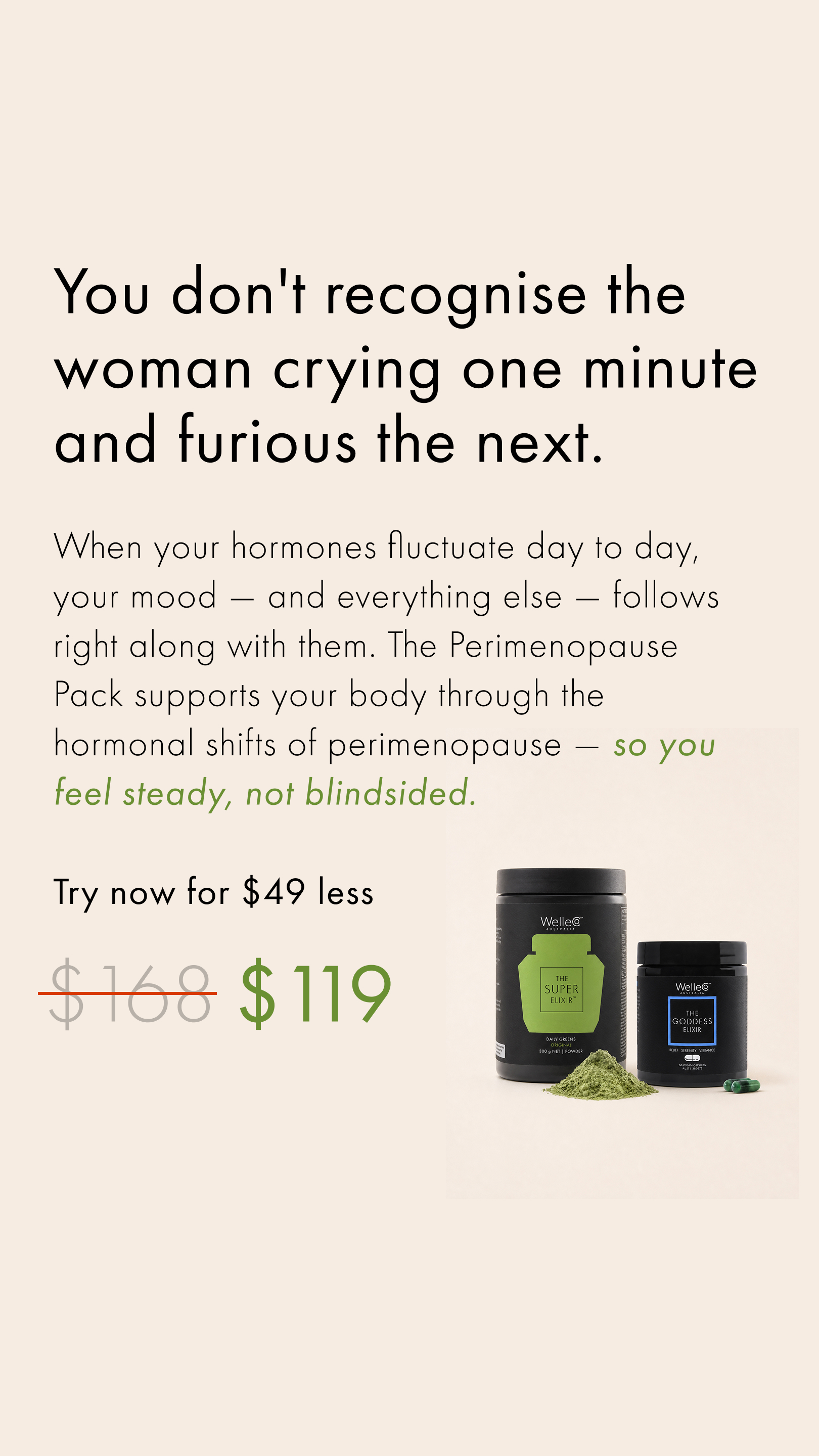 WelleCo Facebook ad