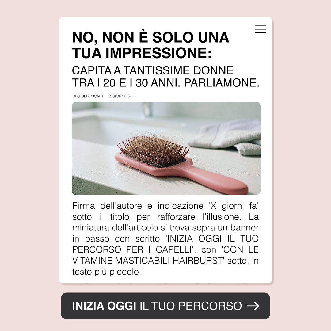 Hairburst Italia Facebook ad