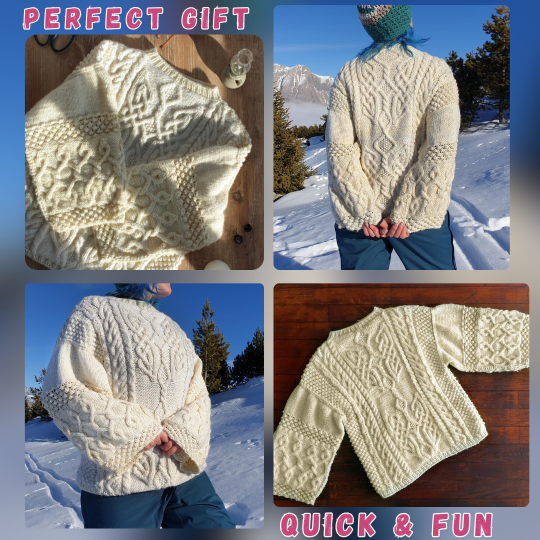 PatternsCharm Facebook ad: Chunky Knit Love