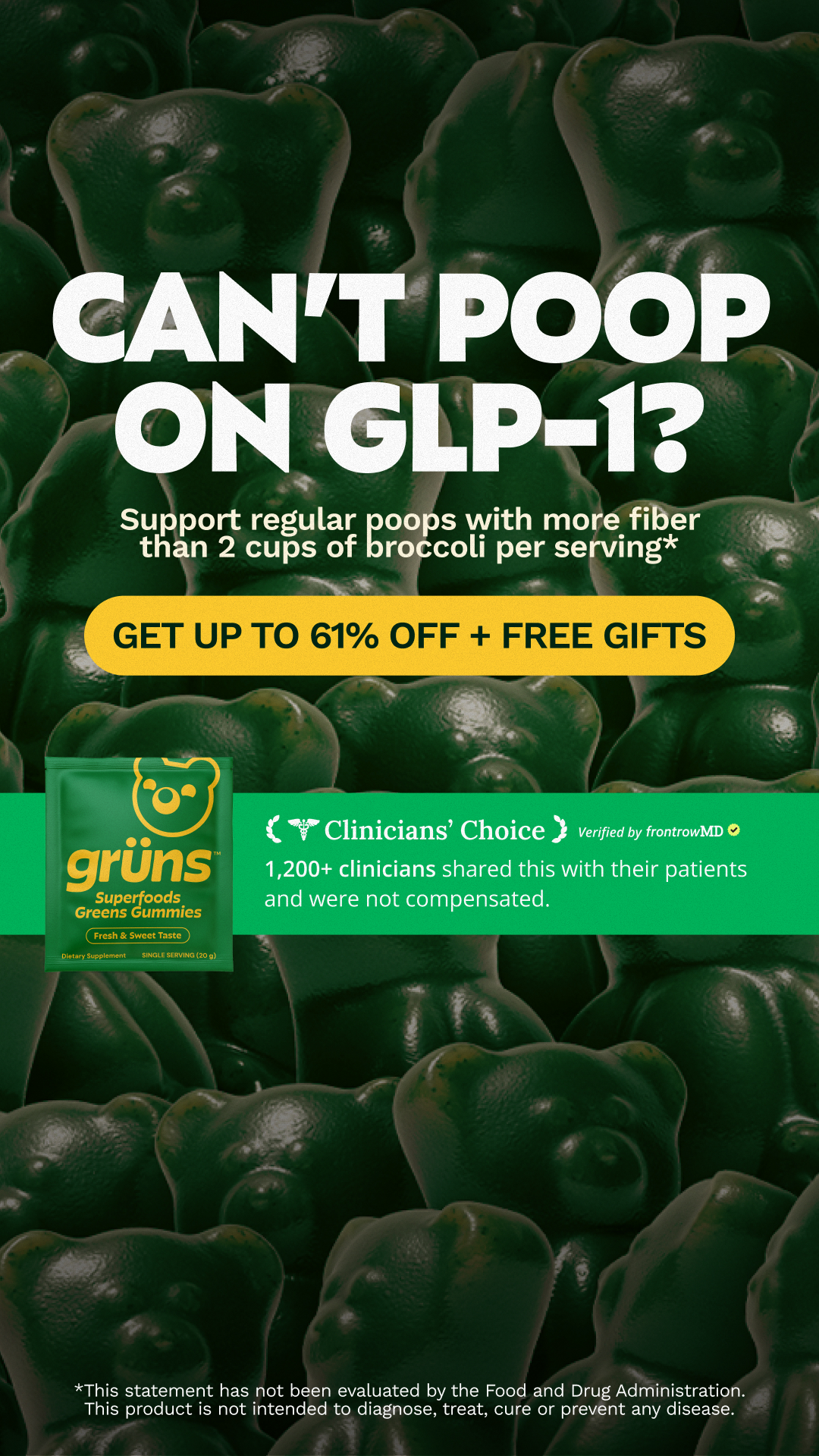 Grüns Facebook ad