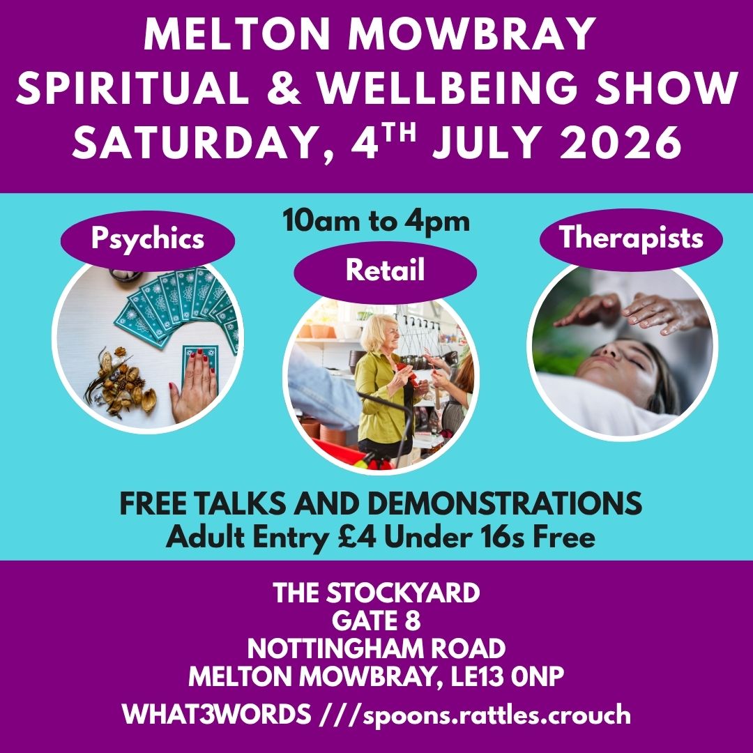 Hope & Harmony Facebook ad: MELTON MOWBRAY SPIRITUAL AND WELLBEING SHOW