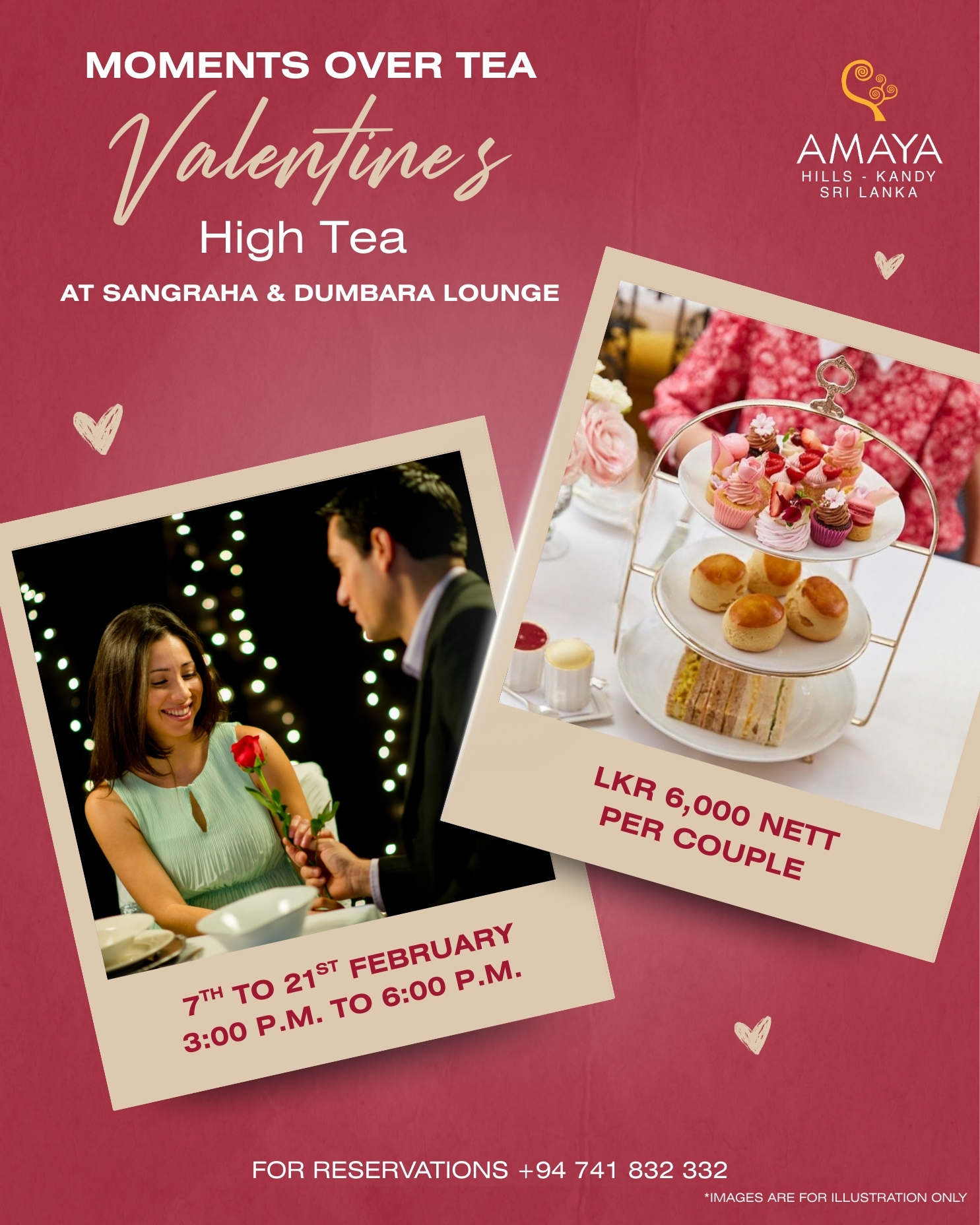 Amaya Hills Kandy Facebook ad: Love is best shared over tea
