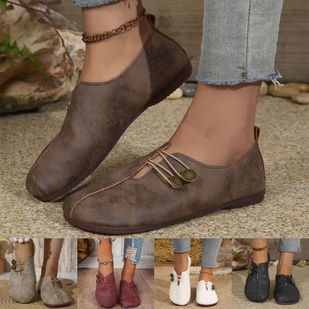 Outlets-shop Facebook ad: Last Day Promotion 60% OFF - Women's leather soft-soled…