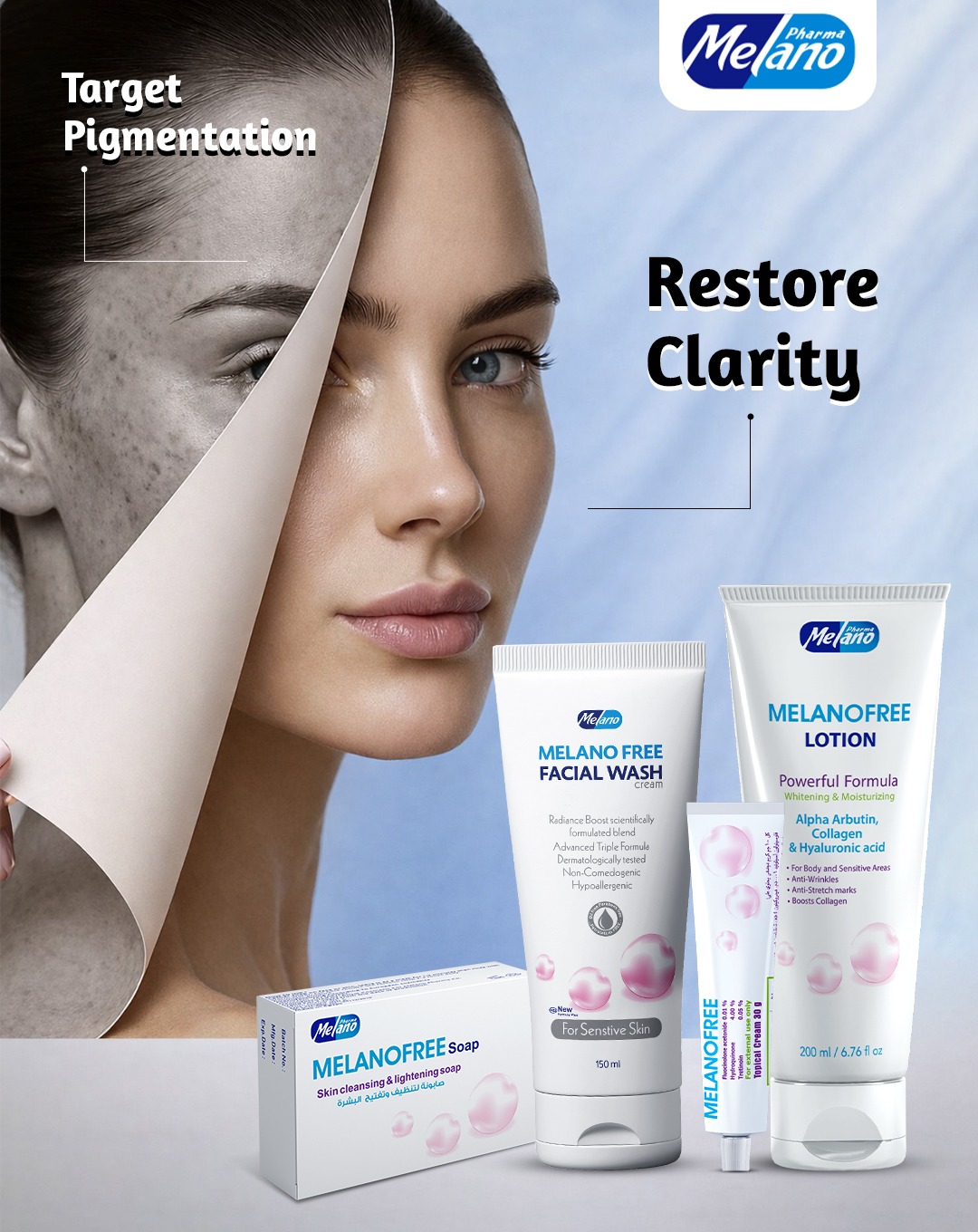 Melano  Pharmaceutical Facebook ad