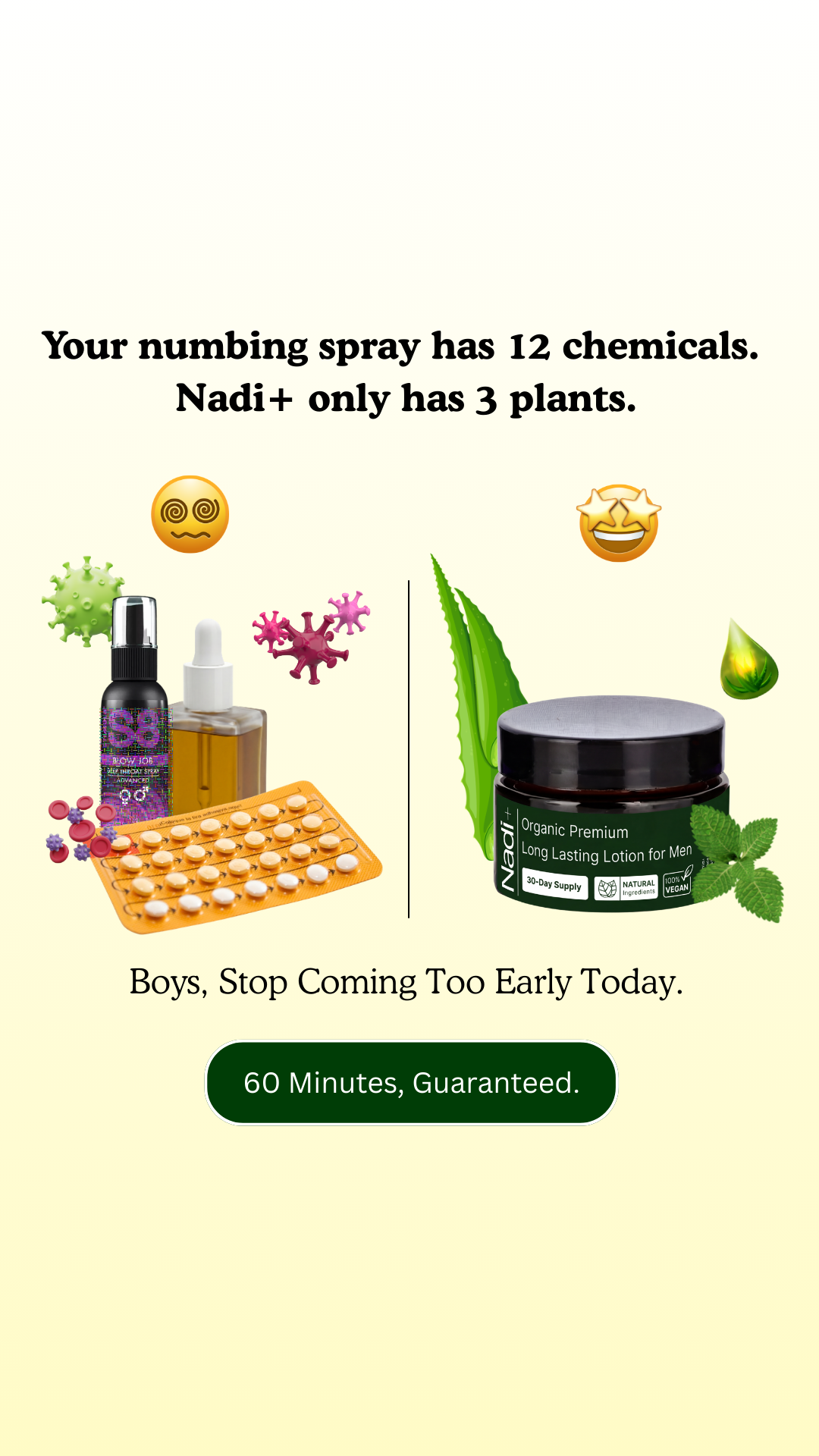 Nadi Health Facebook ad: Why Could Ancient Men Last 10x Longer Than Men Today?