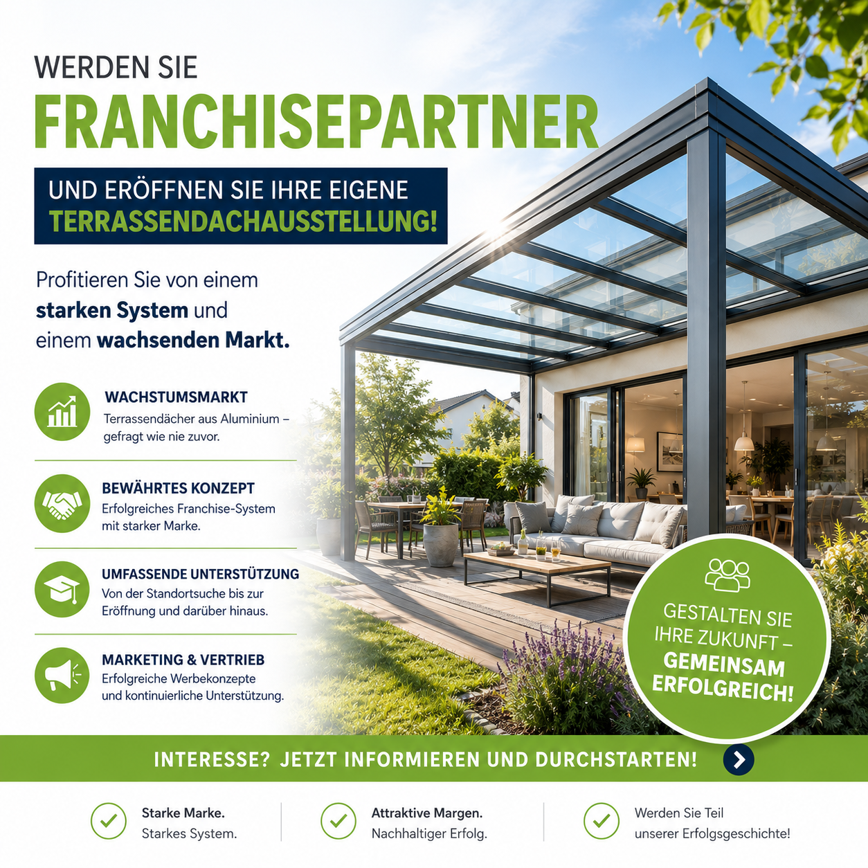 Terrassendach A S Aluminium Systems GmbH Facebook ad: Terrassendach Franchise