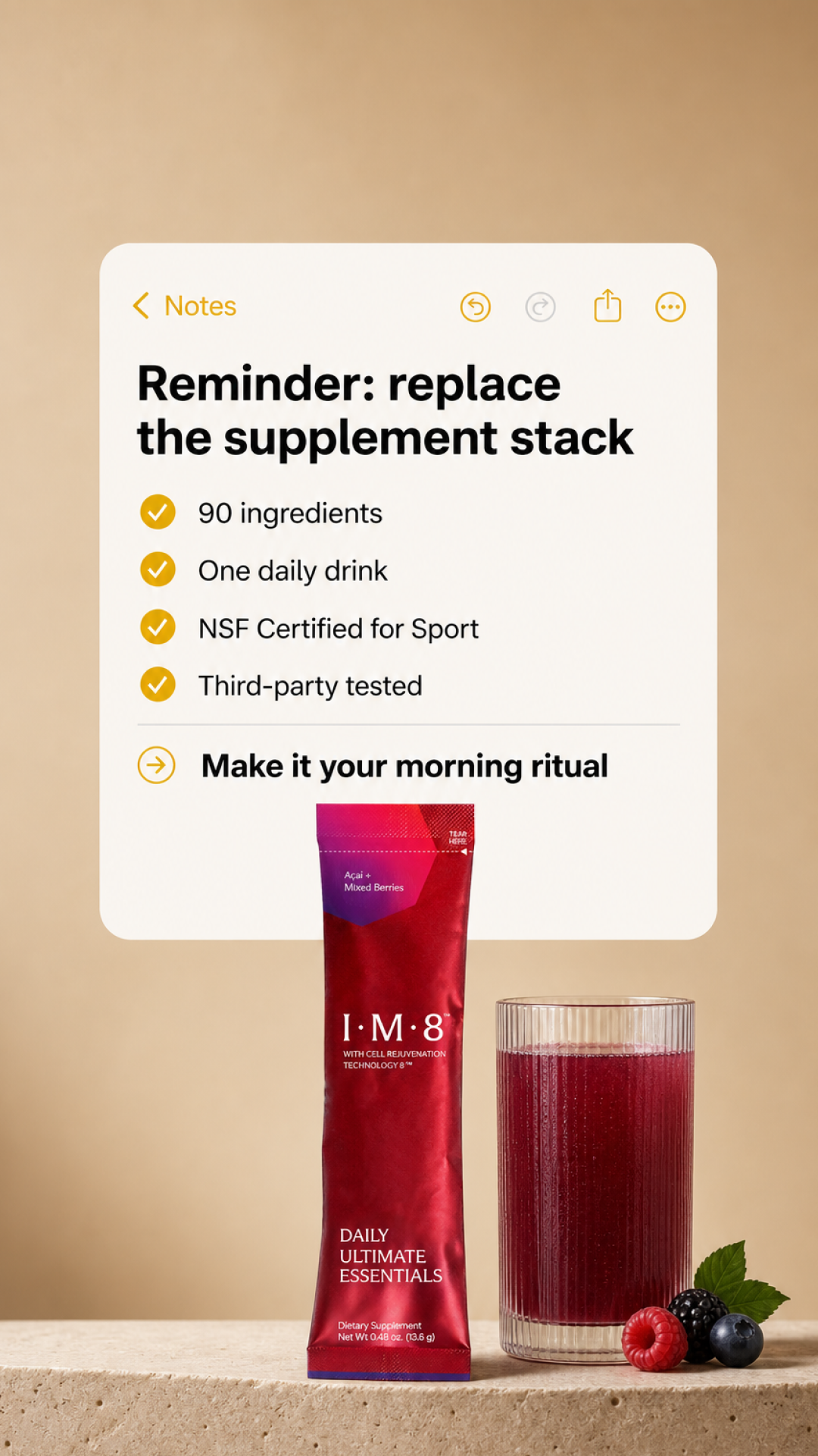 IM8 Health Facebook ad