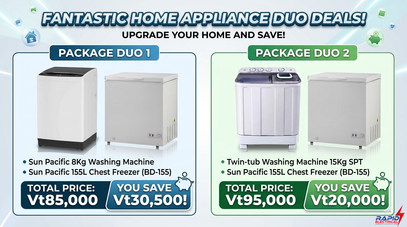 Rapid Electrical Vanuatu Facebook ad: Huge Savings