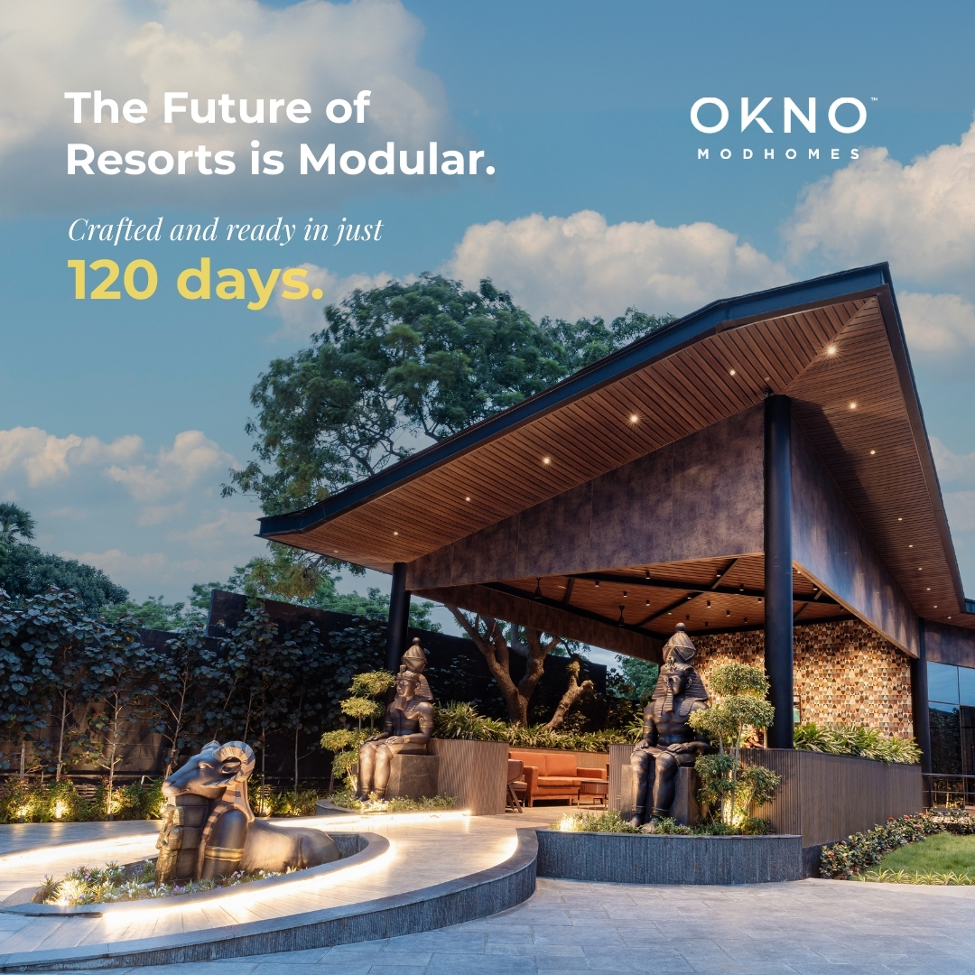 Okno Modhomes Facebook ad: At Okno, we don't just build resorts.