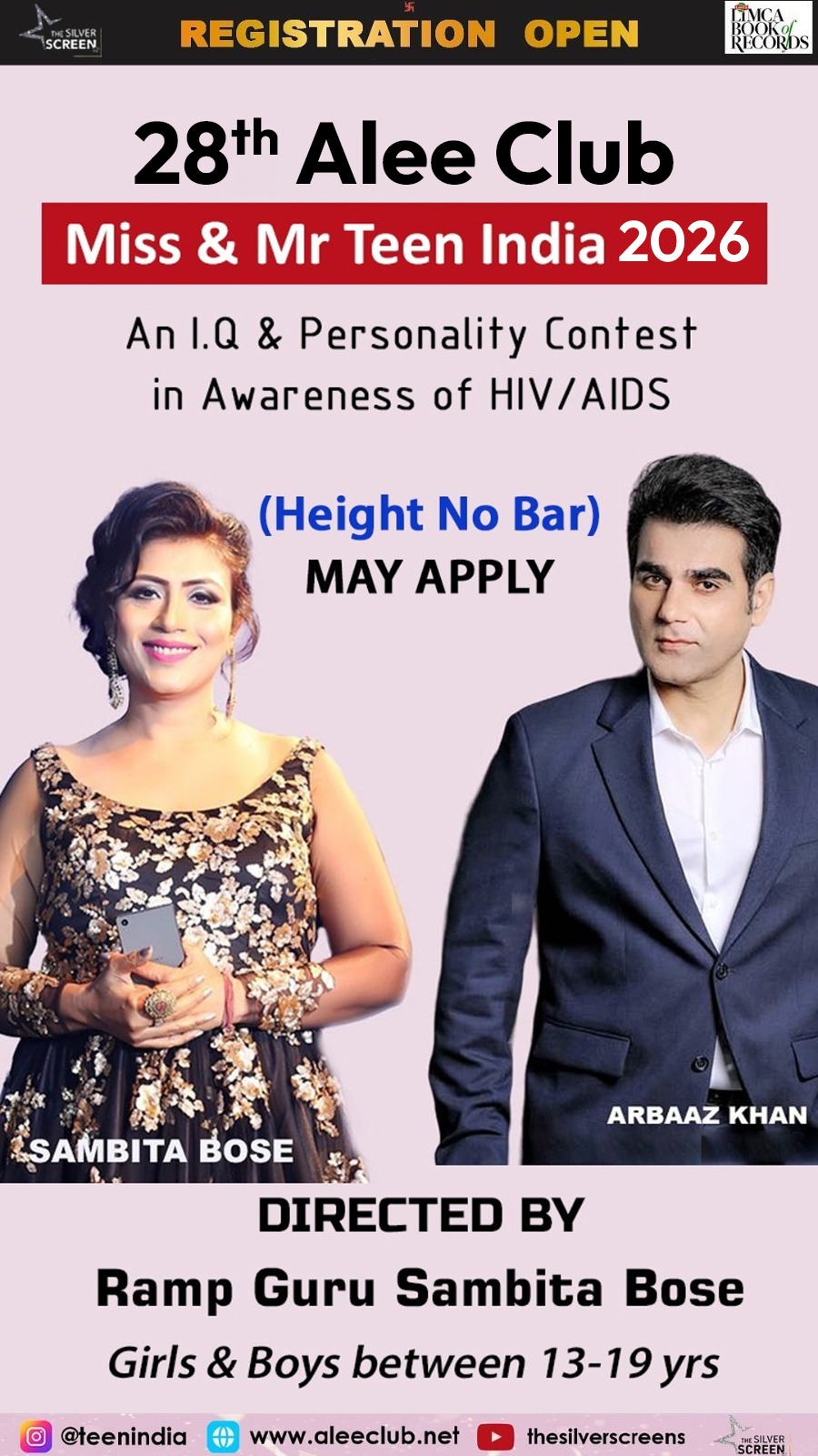 Miss & Mr Teen India Facebook ad from Feb 14, 2026
