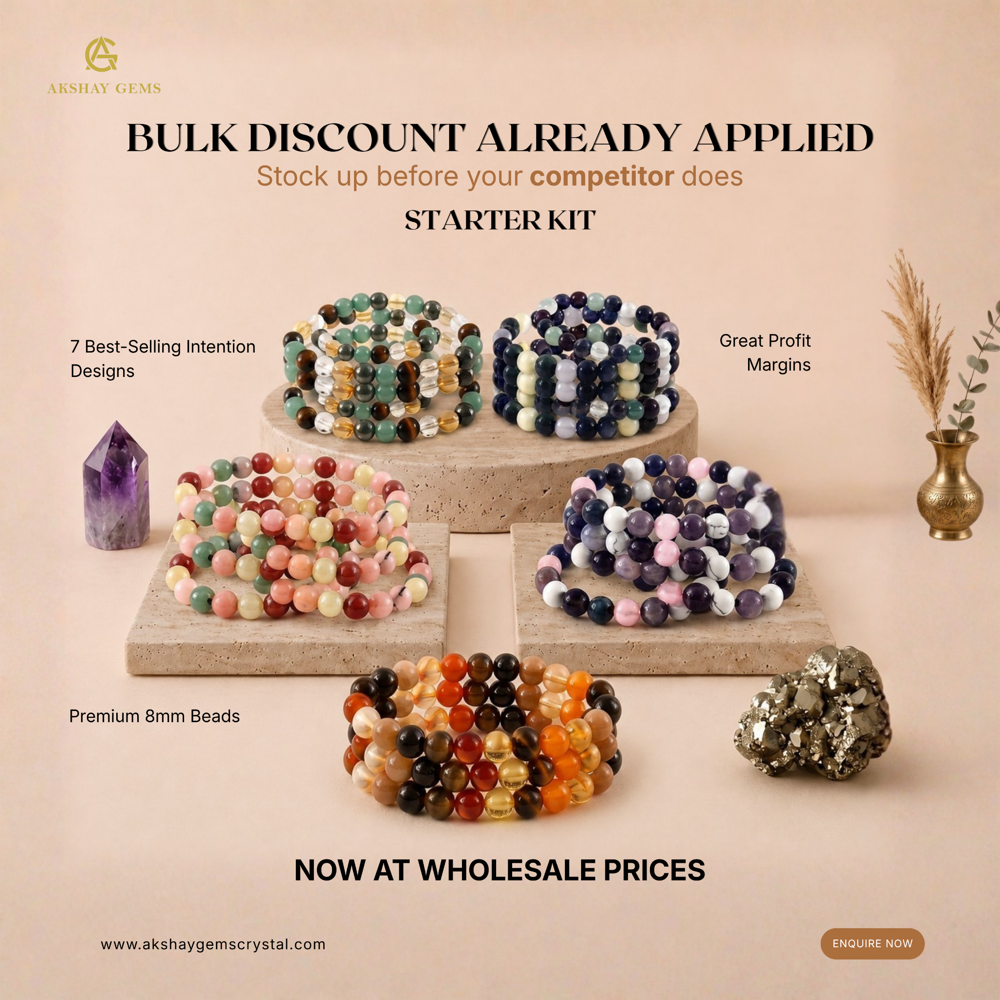Akshay Gems Crystal Facebook ad