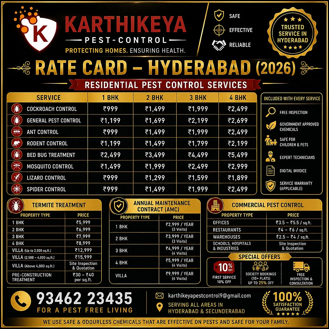 Karthikeya Pest Control  Facebook ad