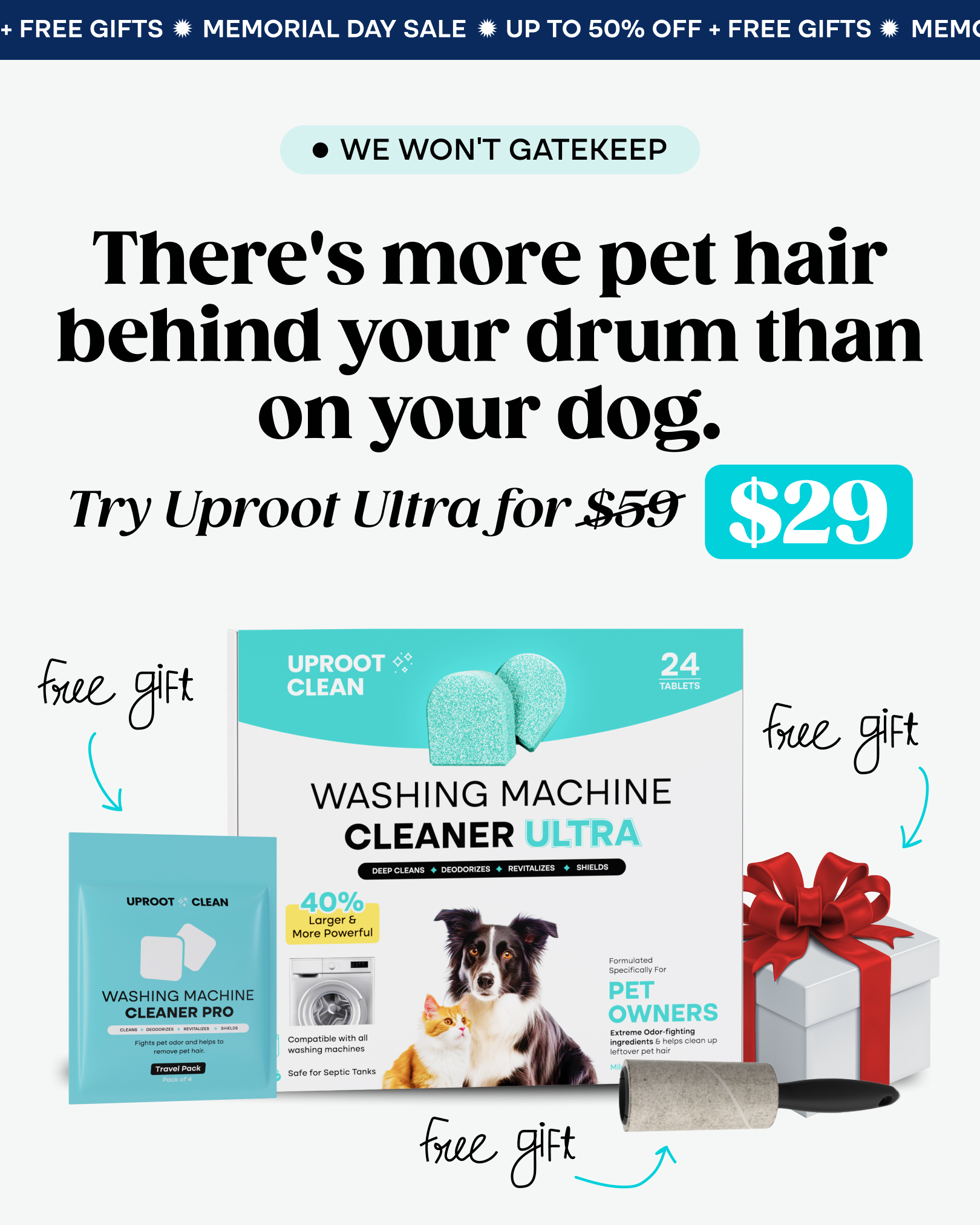 Uproot Clean Facebook ad