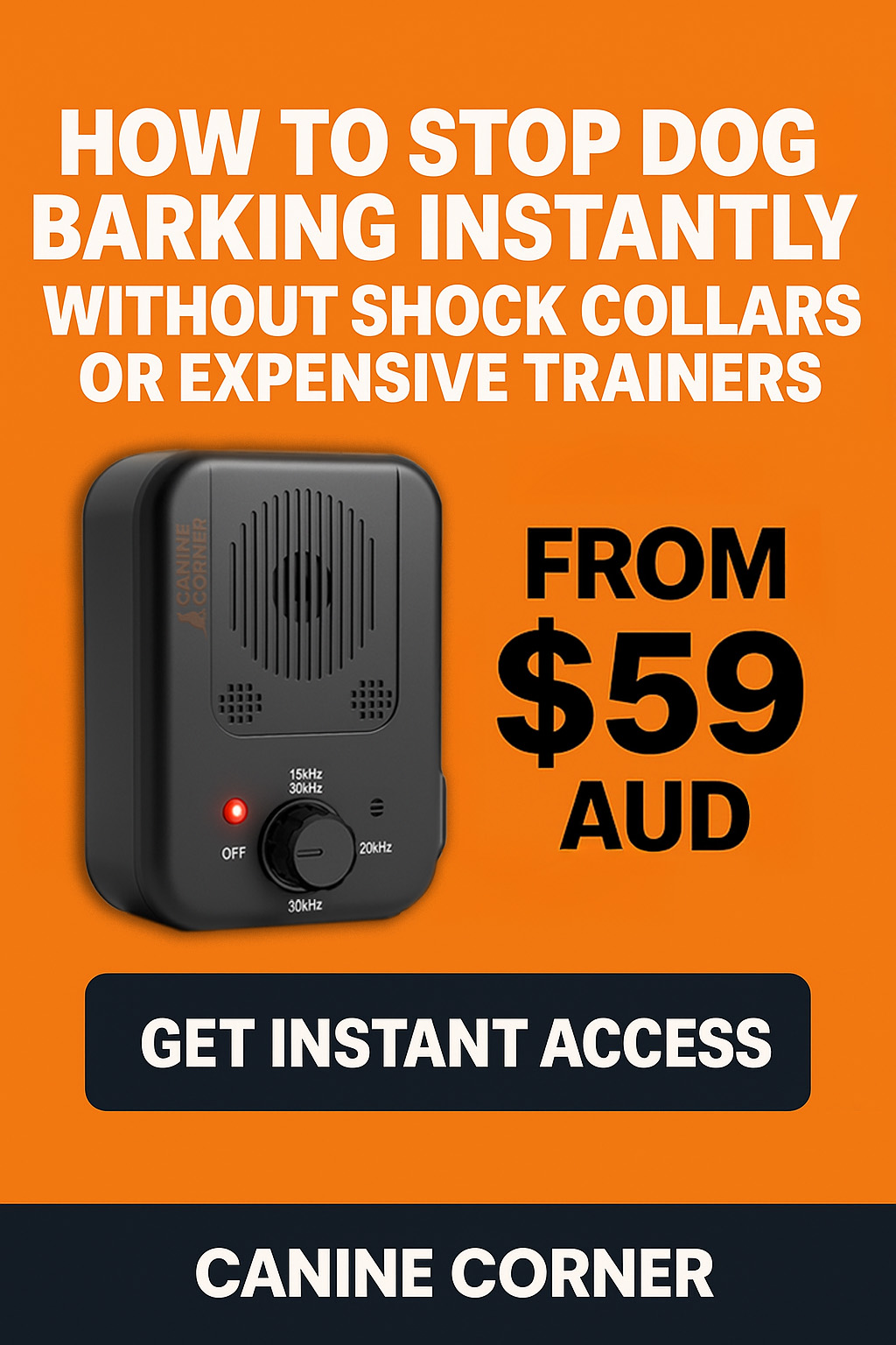 Canine Corner Australia Facebook ad