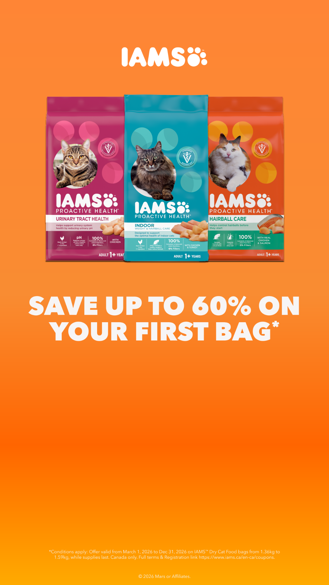 IAMS Facebook ad