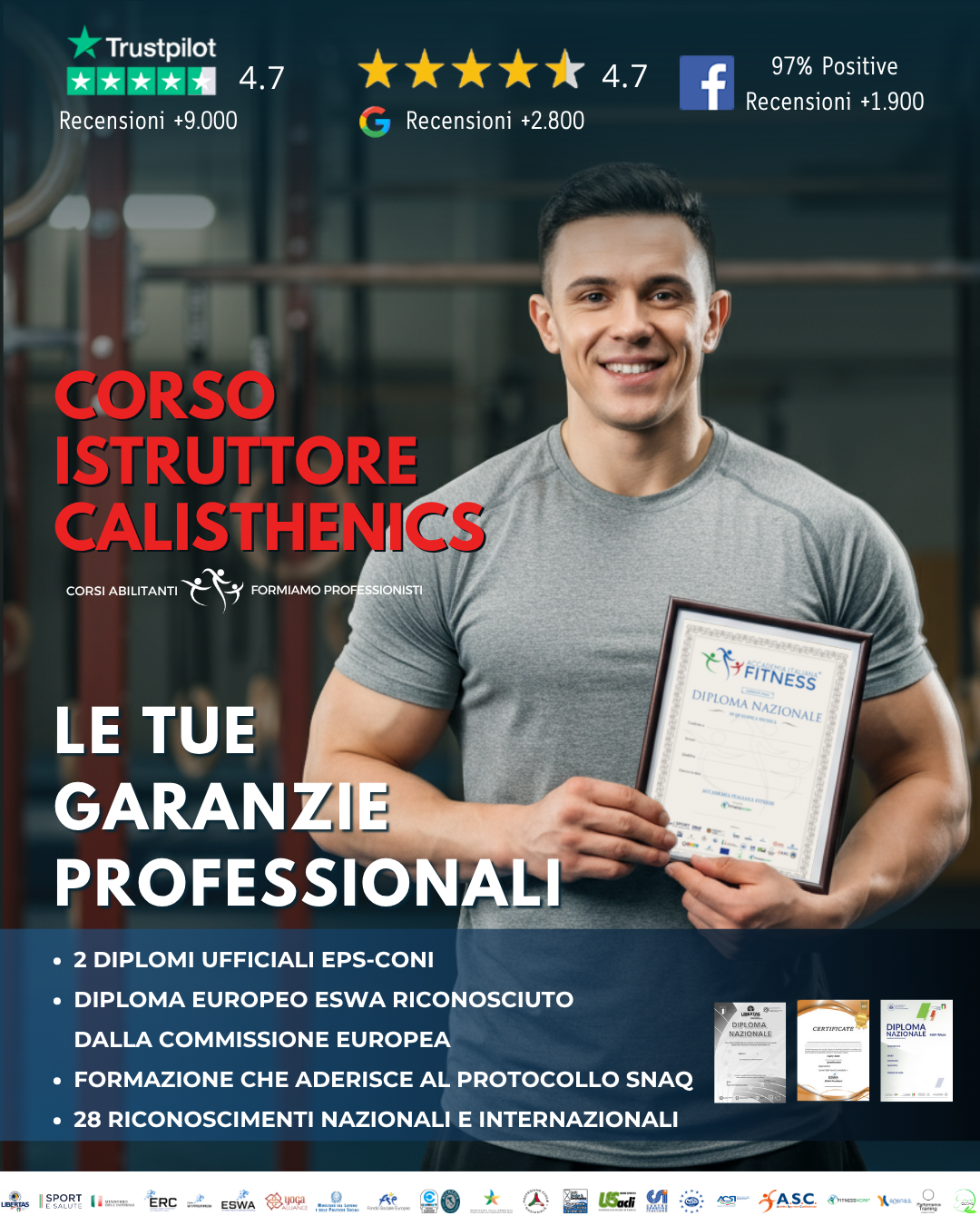 Accademia Italiana Fitness Facebook ad: Diventa Istruttore di Calisthenics Certificato e…