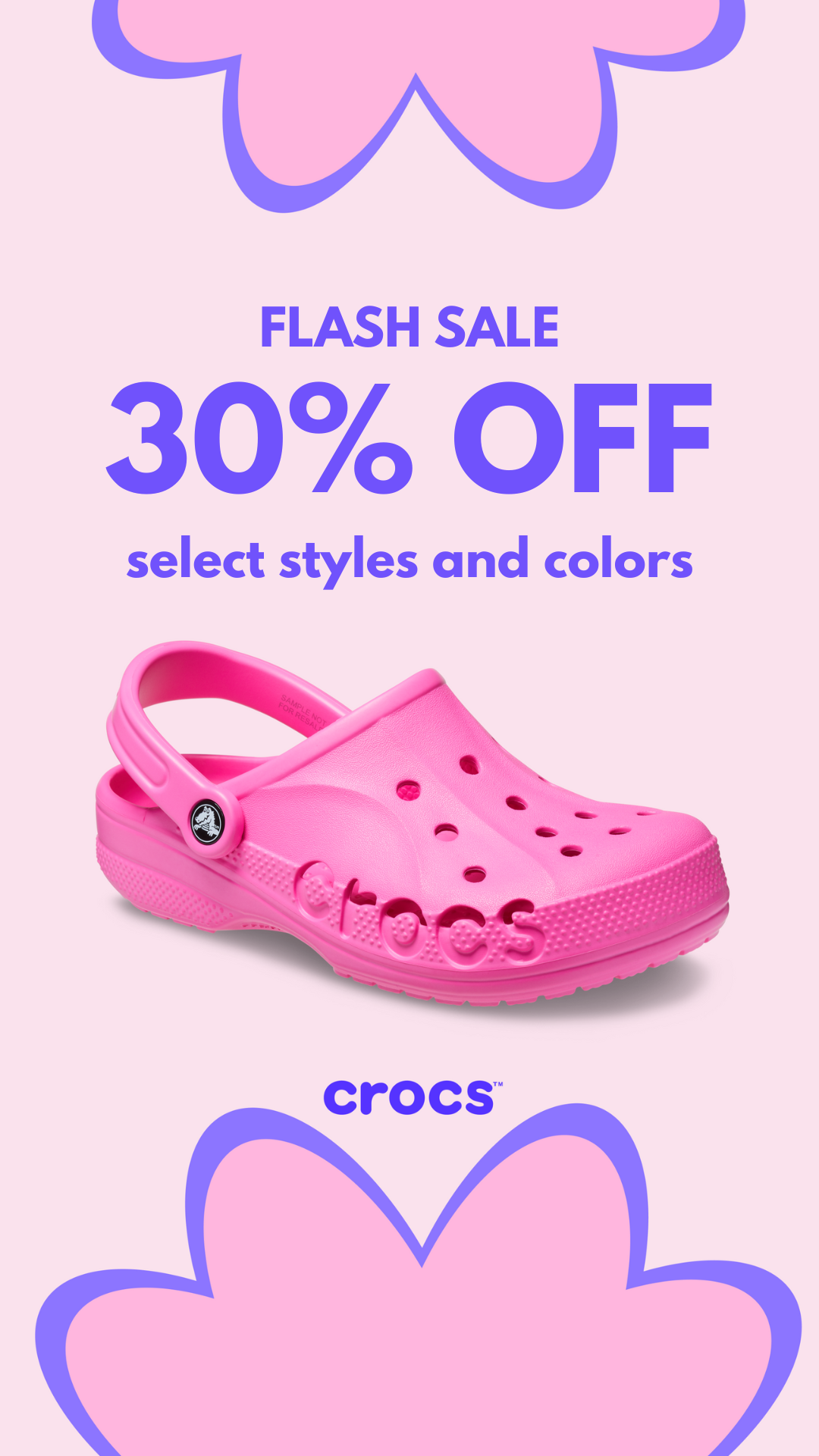 Crocs Facebook ad