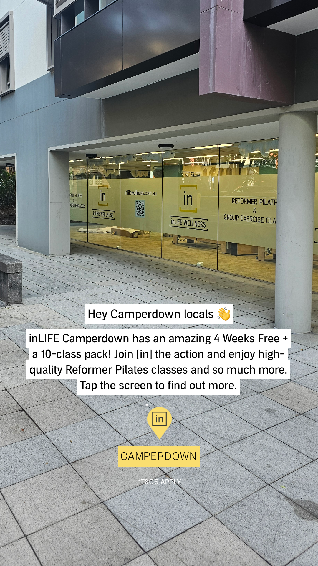 InLIFE Wellness Camperdown Facebook ad