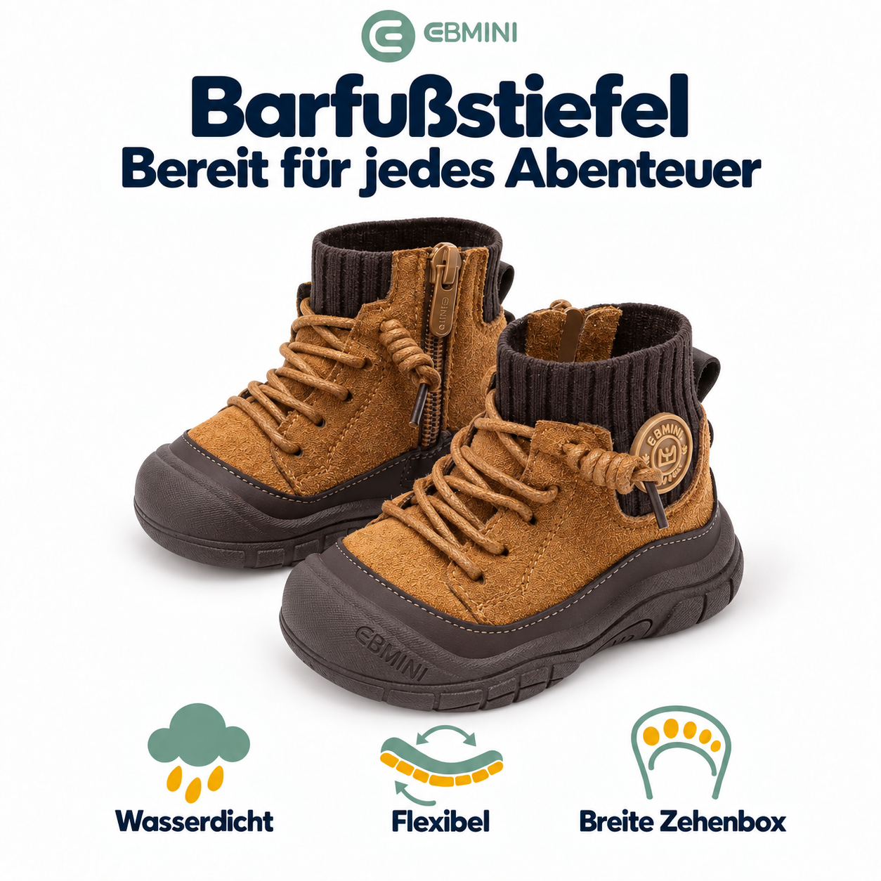 Ebmini - Kinder Barfußschuhe Facebook ad