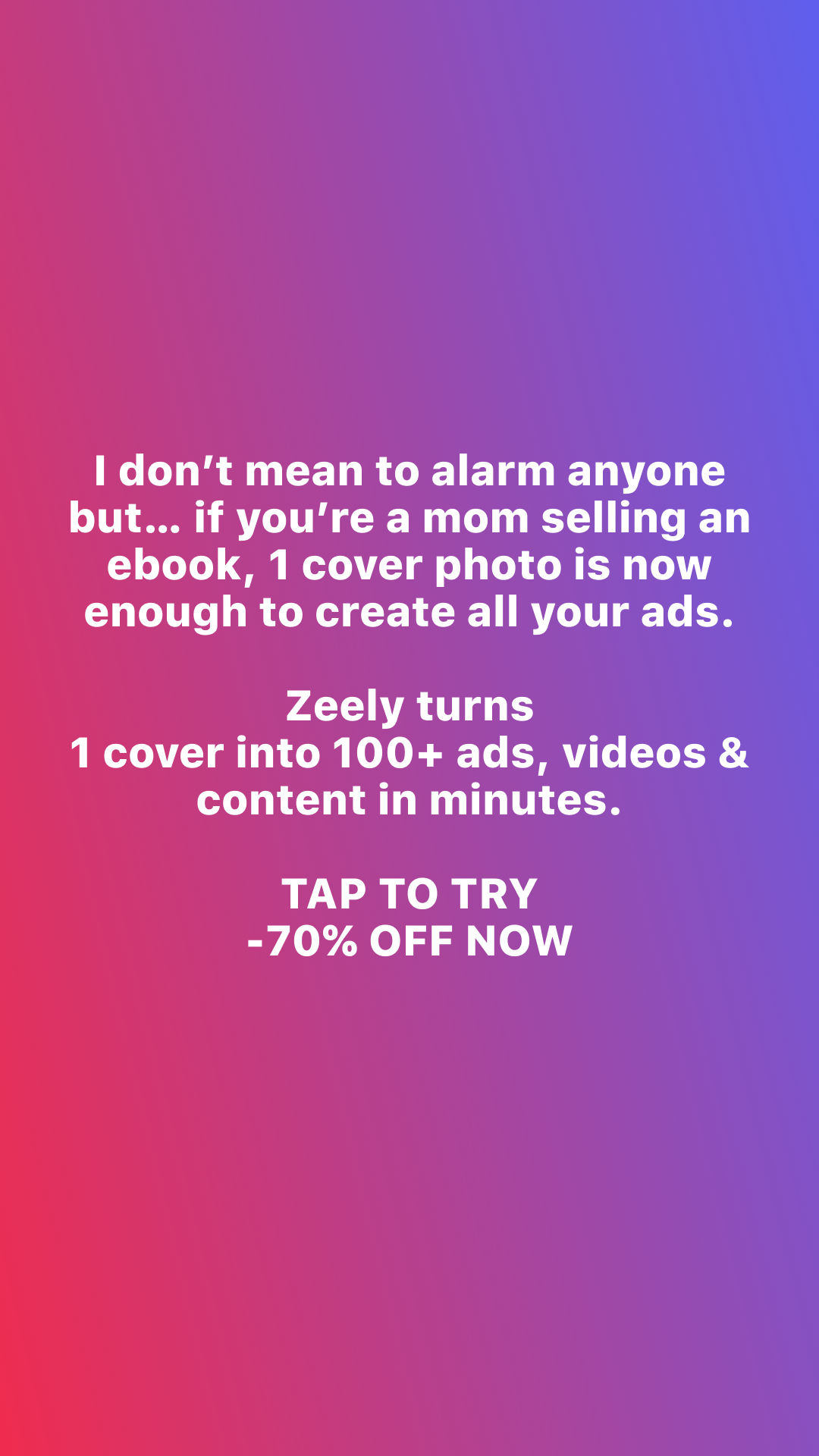 Zeely Facebook ad