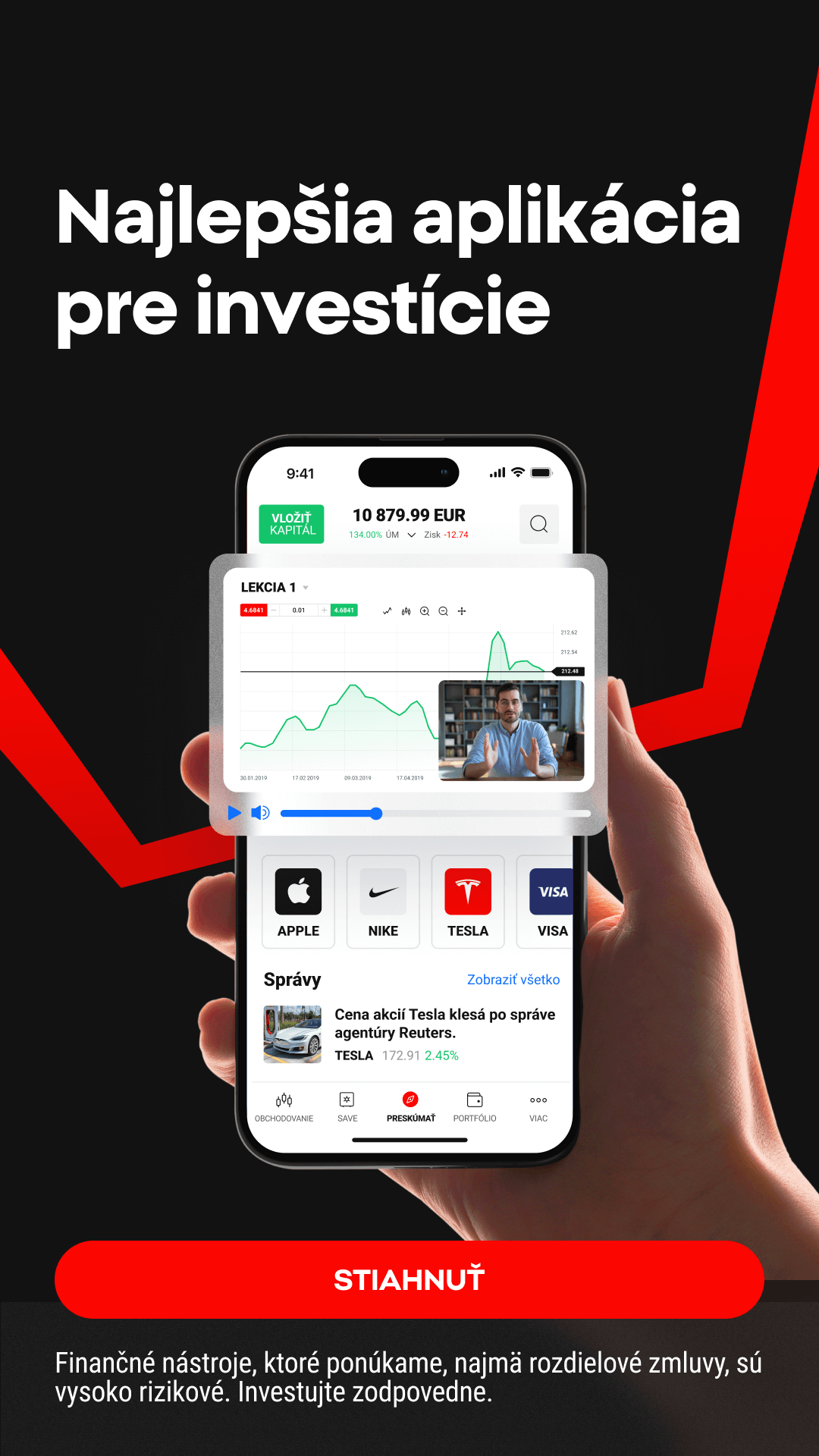 XTB Online Trading Facebook ad