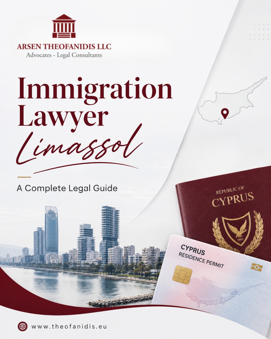 Arsen Theofanidis Law Firm Facebook ad: Limassol is Cyprus’s commercial capital and the city…