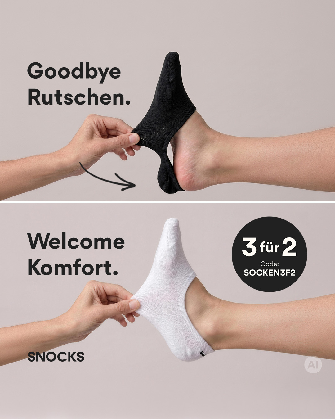 Snocks Facebook ad