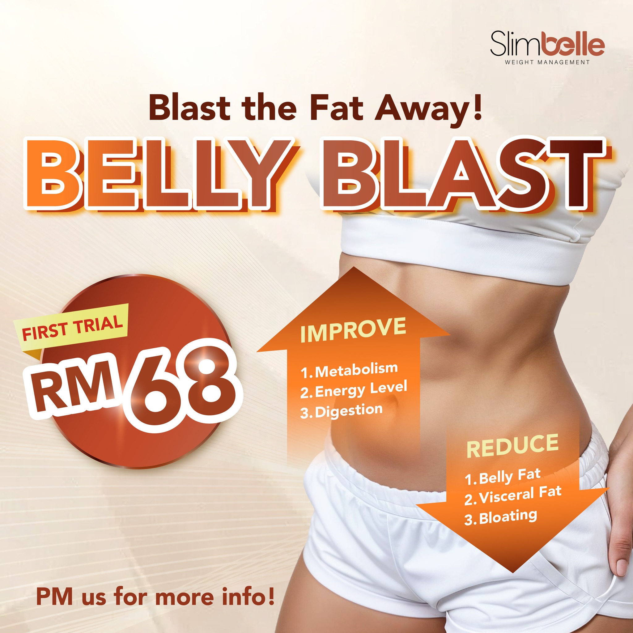 Pusat Pelansingan Badan Slimbelle Facebook ad: 𝐁𝐮𝐫𝐧 𝐛𝐞𝐥𝐥𝐲 𝐟𝐚𝐭 @ 𝐑𝐌𝟔𝟖 𝐨𝐧𝐥𝐲!
