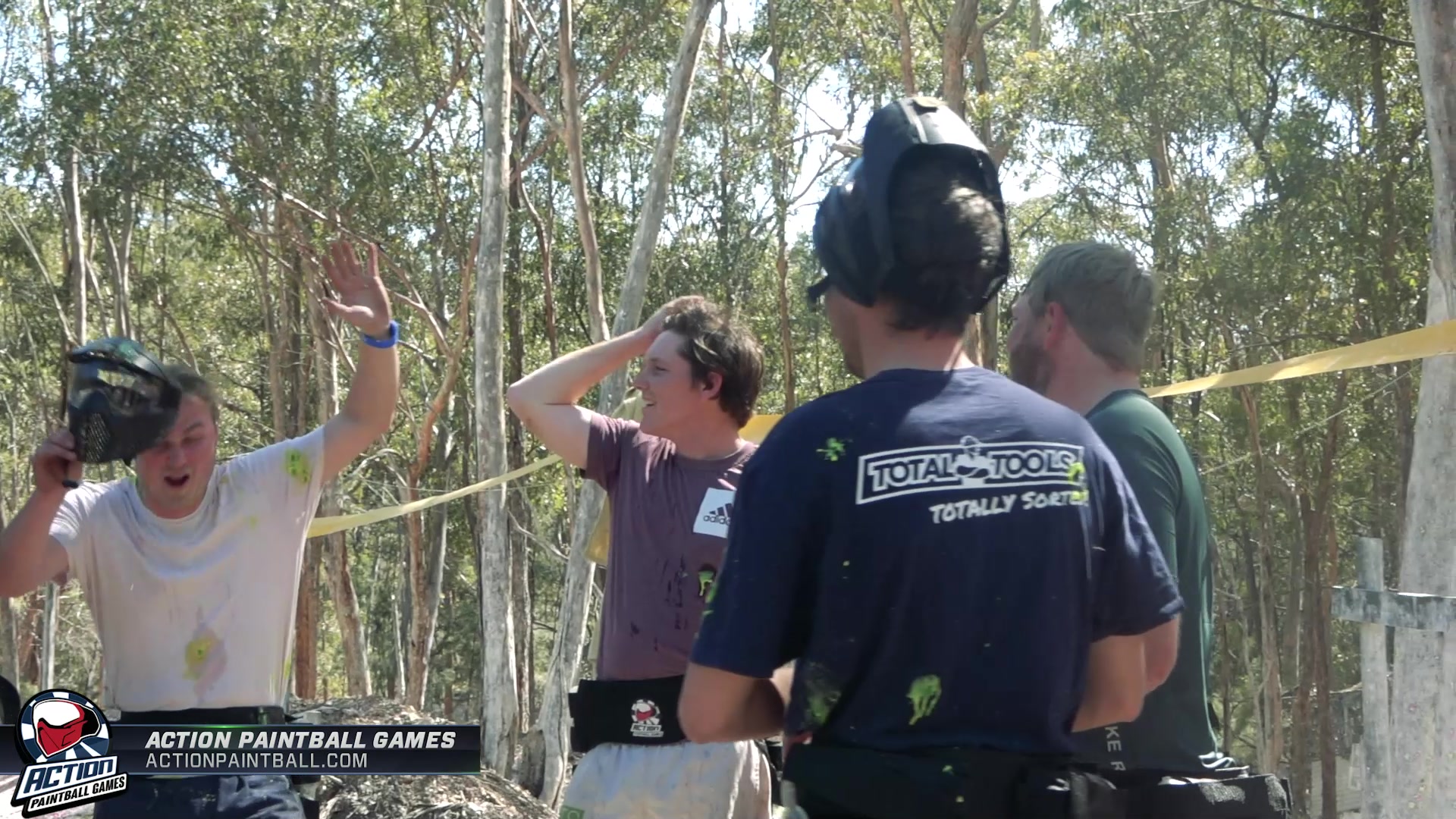 Action Paintball Games Facebook ad: Unleash the Bucks Party Chaos