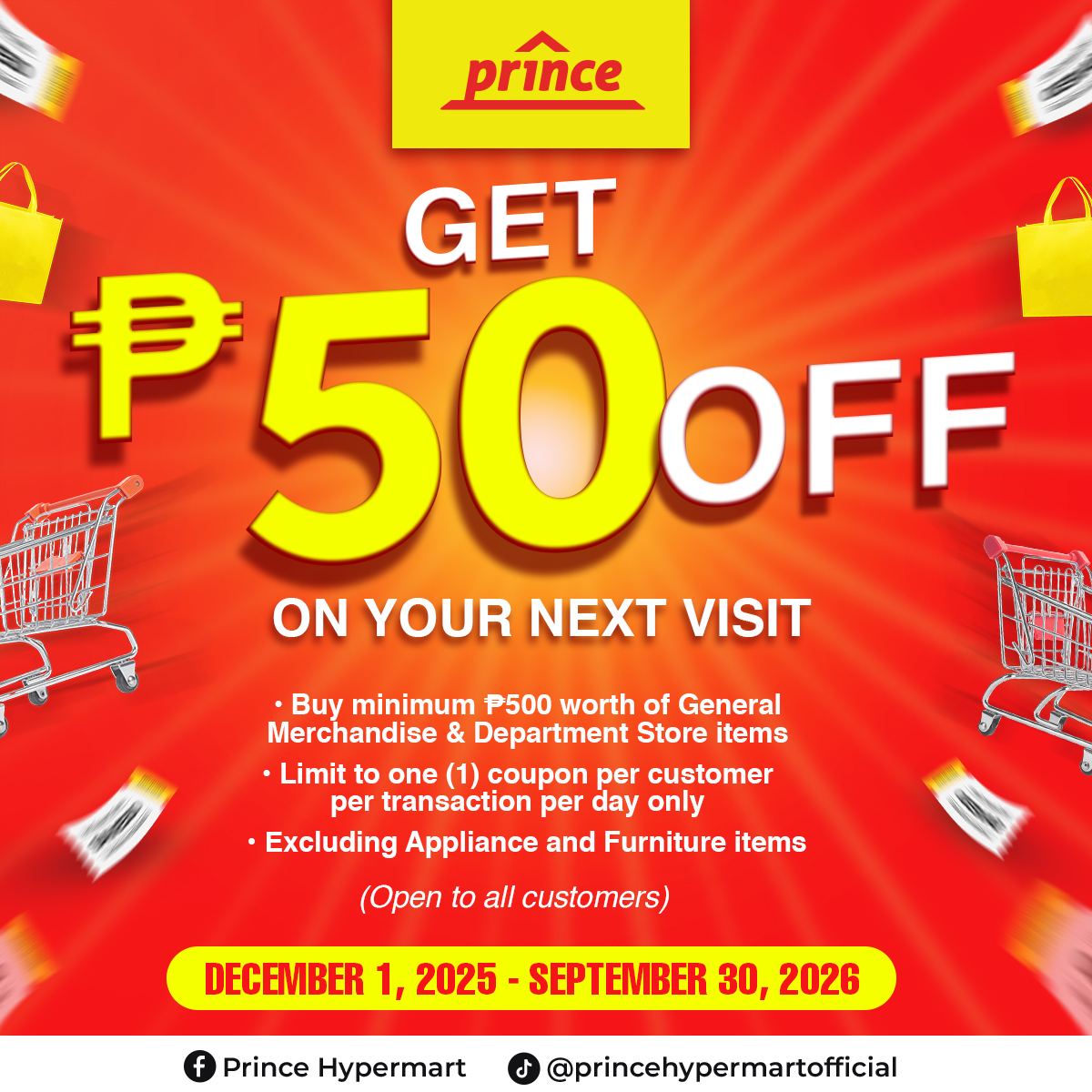 Prince Hypermart Facebook ad: YOUR NEXT VISIT JUST GOT MORE SULIT!