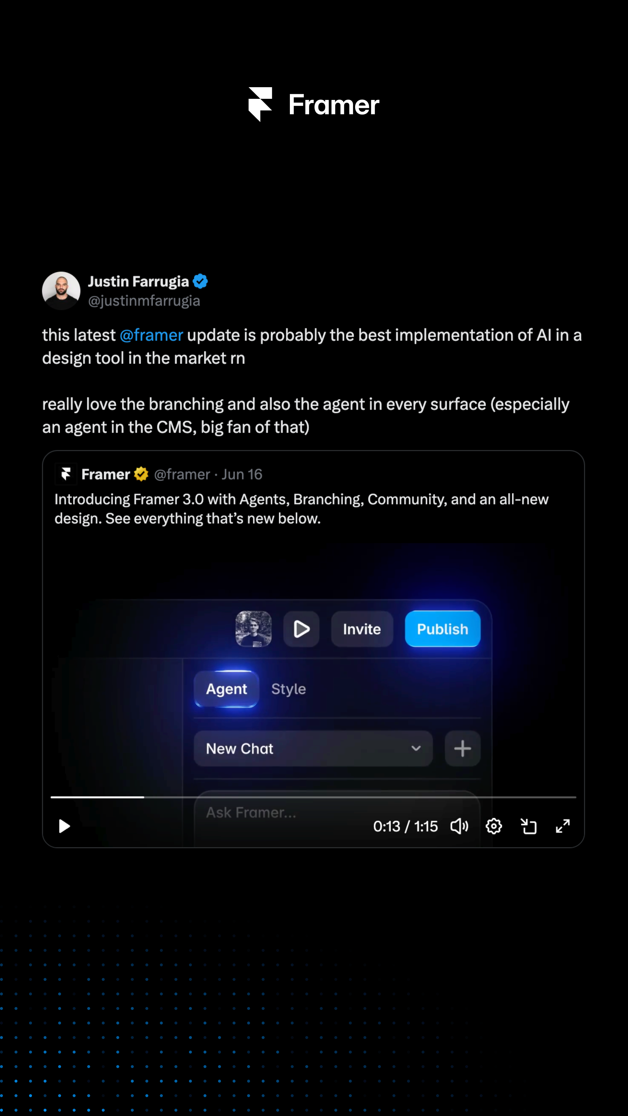 Framer Facebook ad