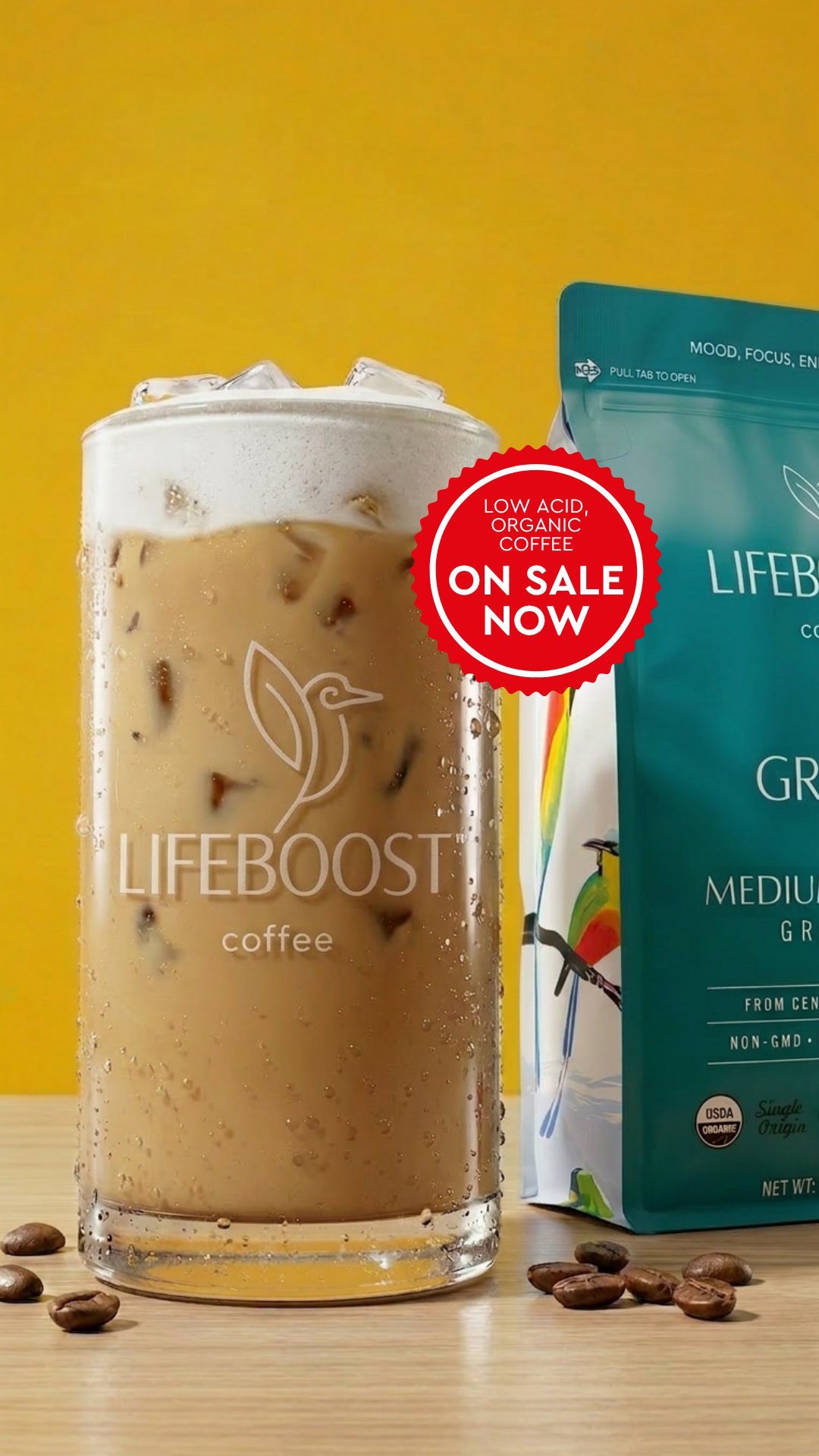 Lifeboost Coffee Facebook ad