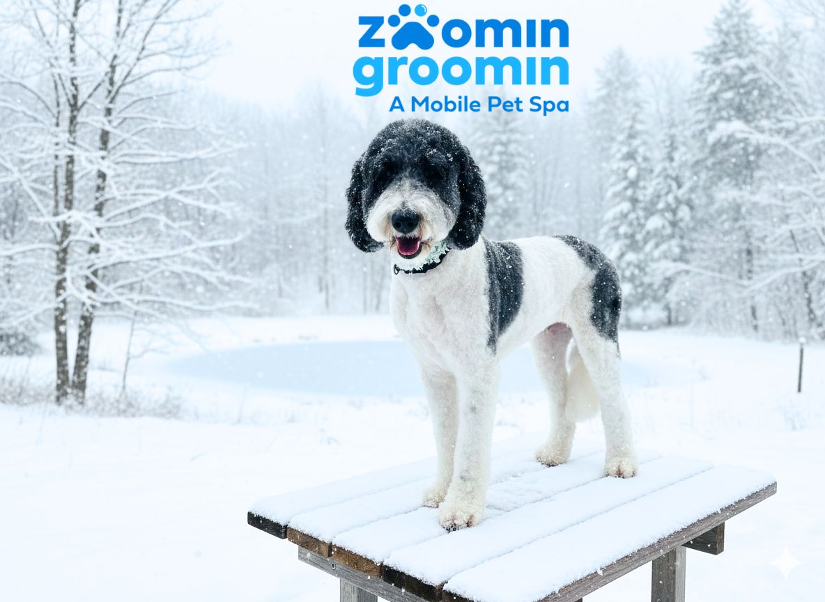 Zoomin Groomin - Hanover, VA Facebook ad: Snow Day? No way!