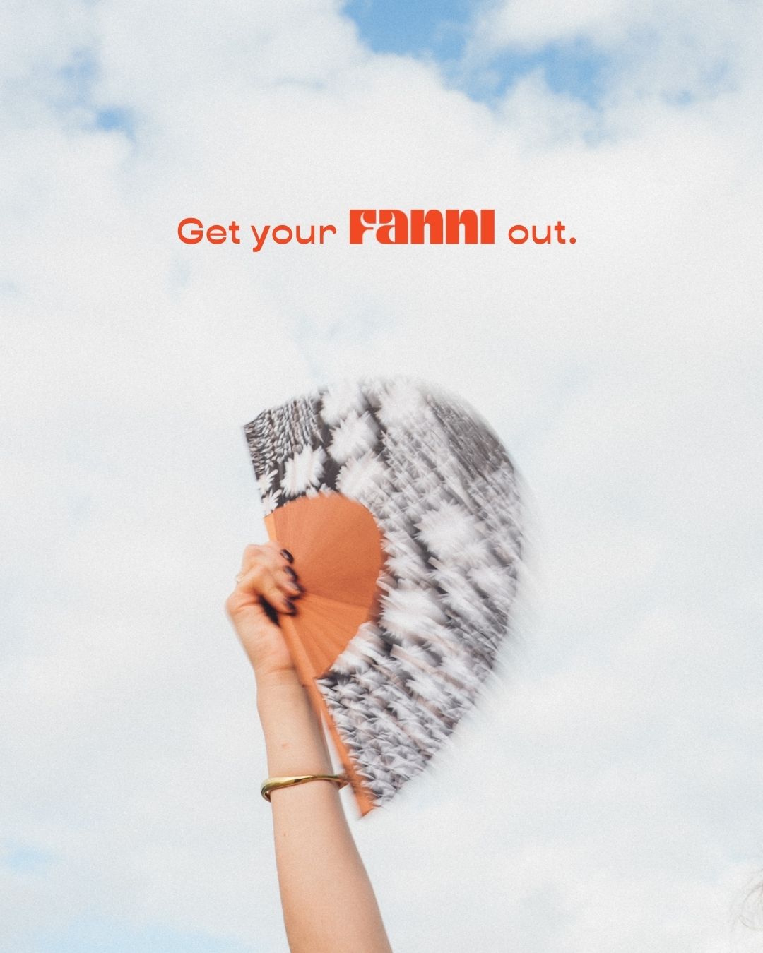 Fanni Fans Facebook ad: Bold Statement Hand Fans
