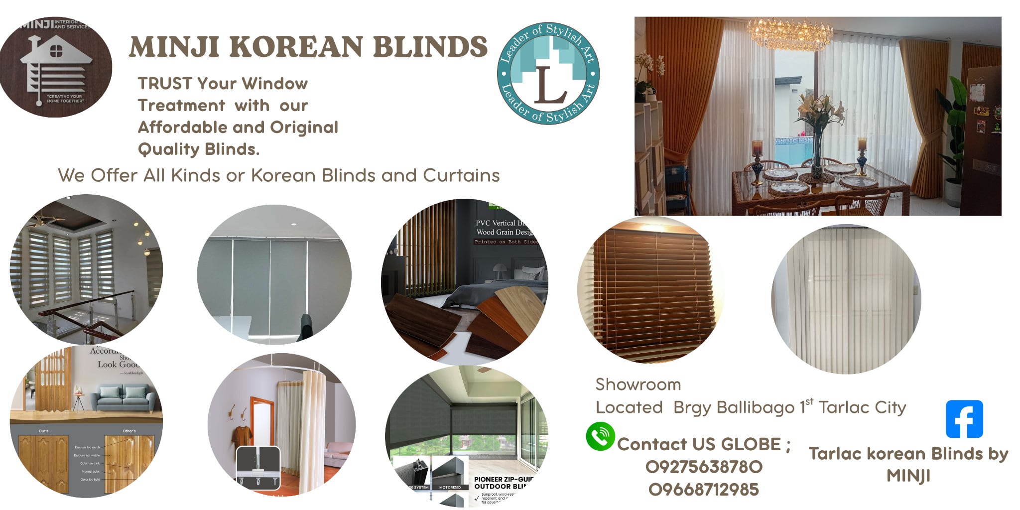 Tarlac  Korean Blinds by MIN- Ji Facebook ad