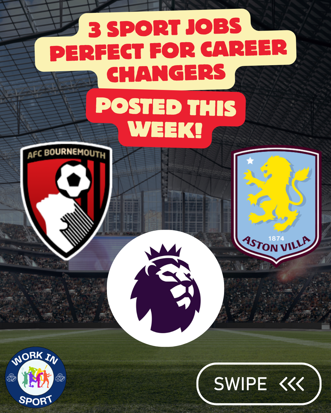 Work In Football Facebook ad: Want to work in sport?