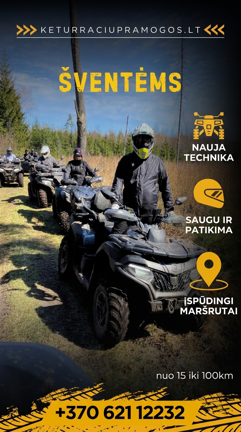 Keturračių Pramogos Facebook ad