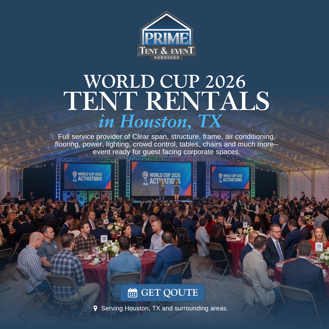 Prime Tent & Event Services Facebook ad: Trusted Tent Rentals for Any Event