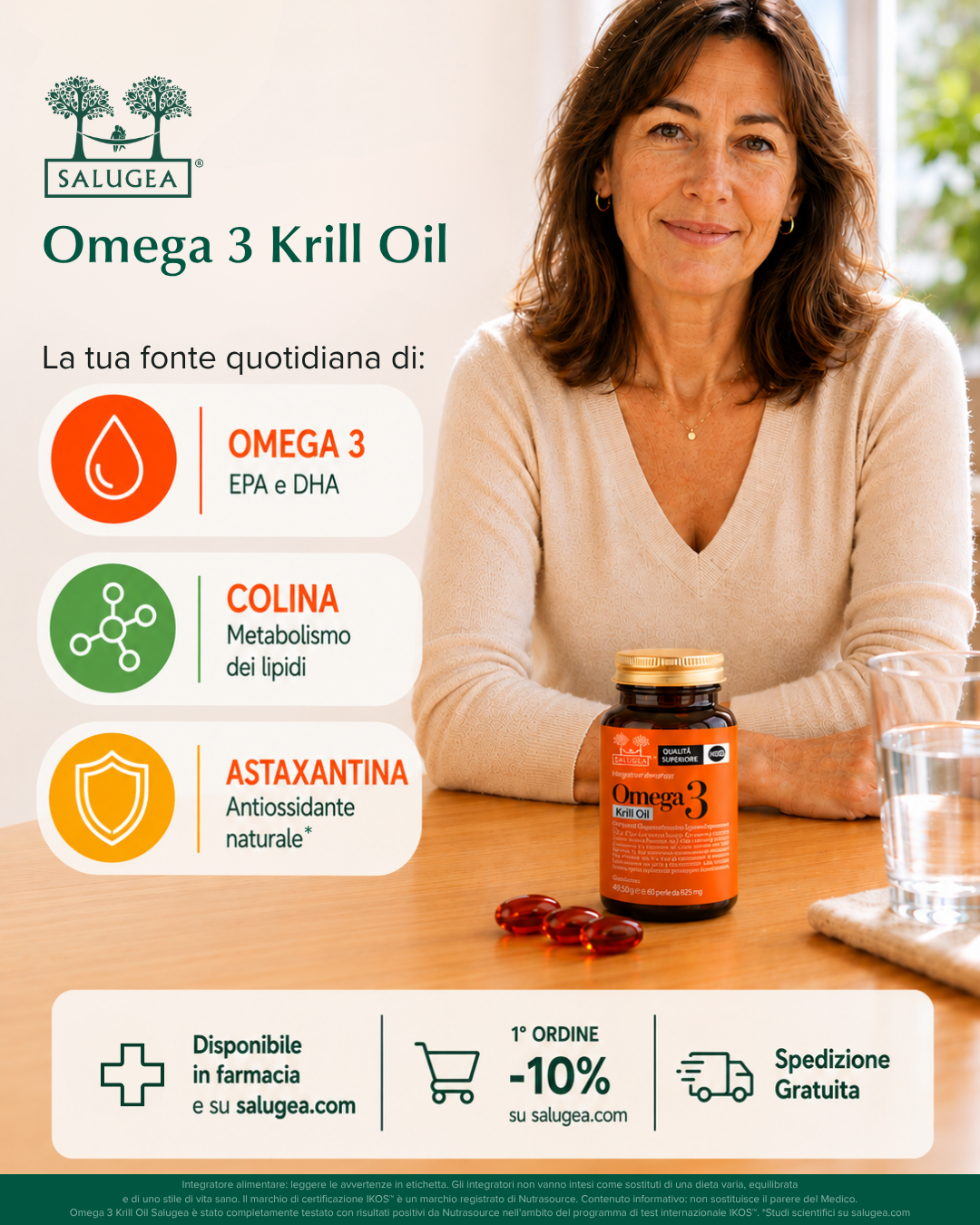 Salugea Facebook ad: 10% di sconto sul primo ordine