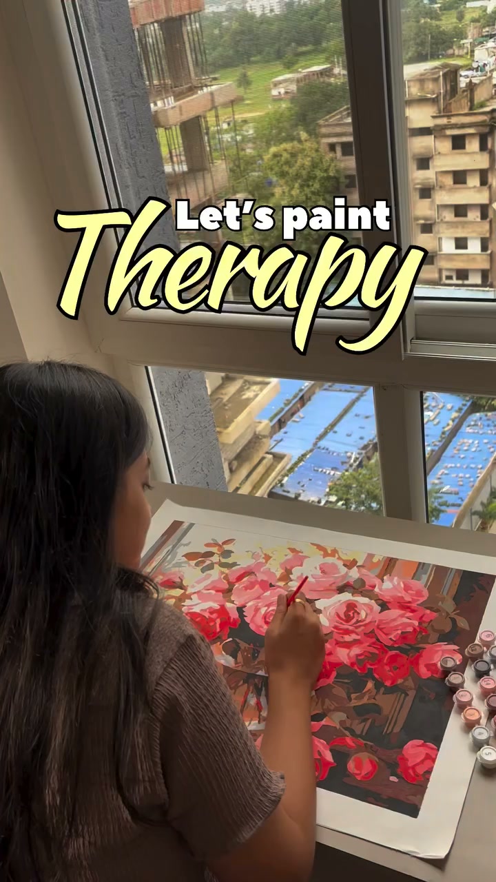 Art therapy Facebook ad: Unwind with Paint by Numbers