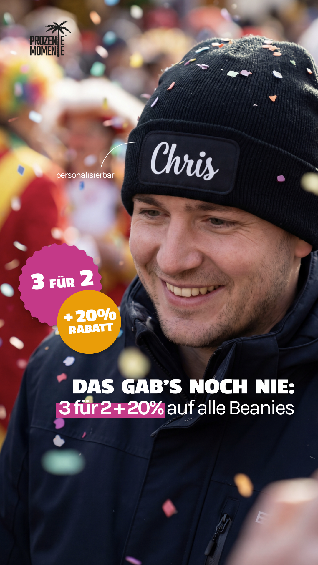 Prozente Momente Facebook ad