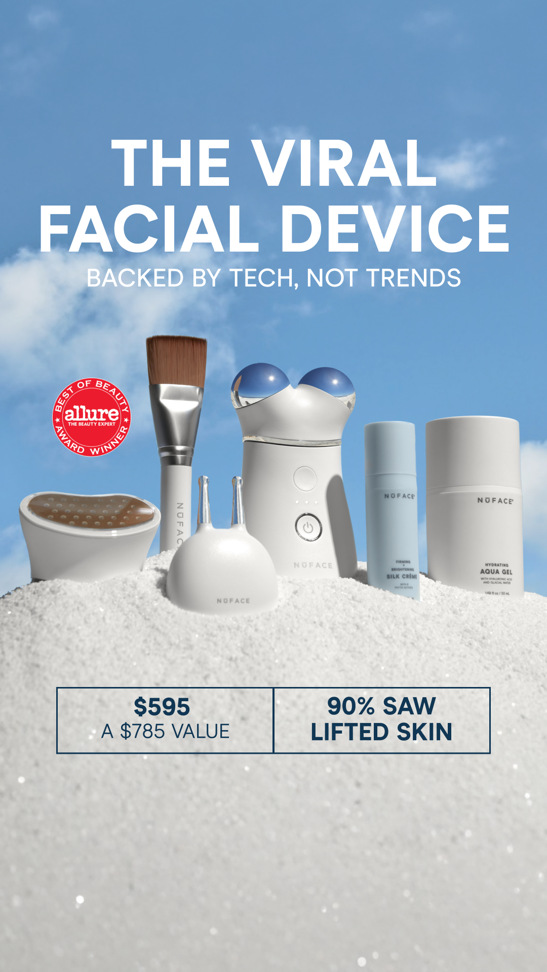 NuFACE Facebook ad