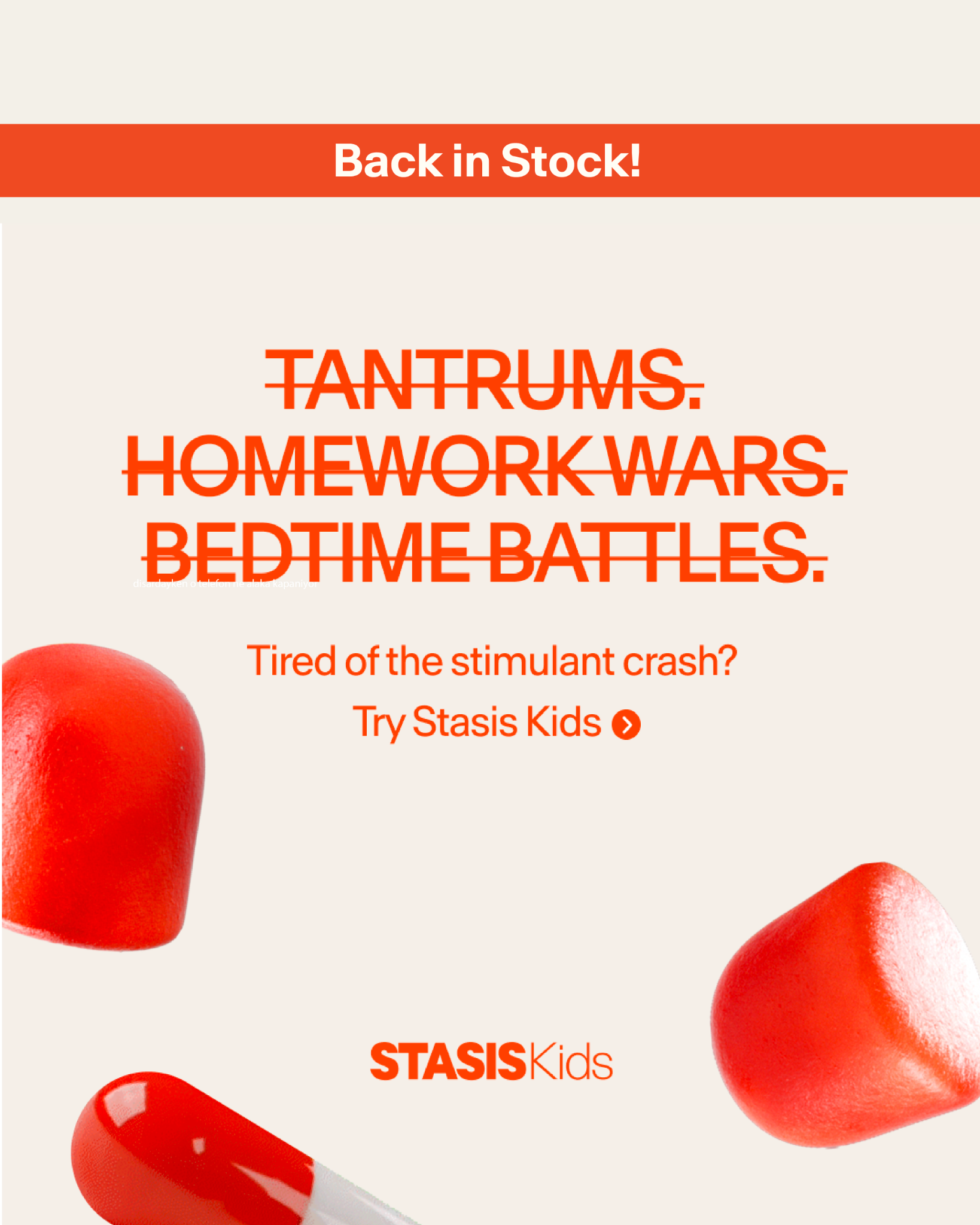 Stasis Kids Facebook ad