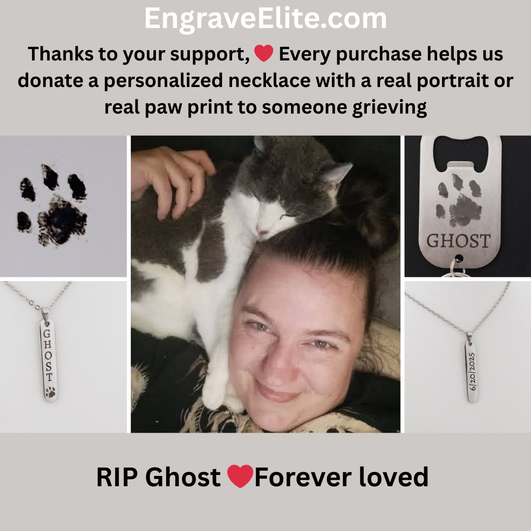 Engrave Elite Facebook ad: RIP Ghost, Forever loved.