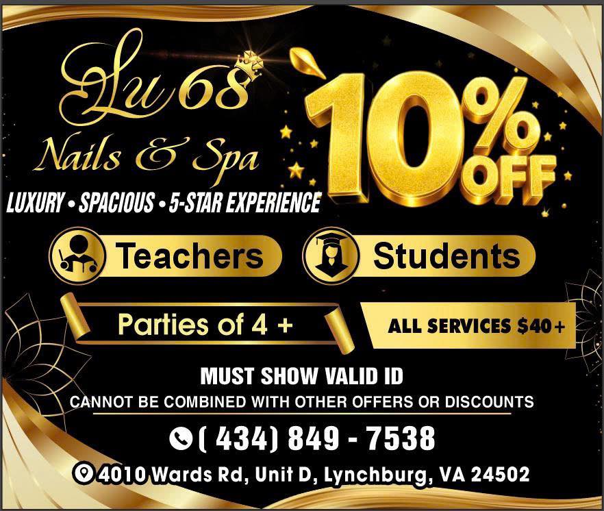 LU 68 Nails & Spa Facebook ad: Get the Perfect Nails at LU 68 Nails…