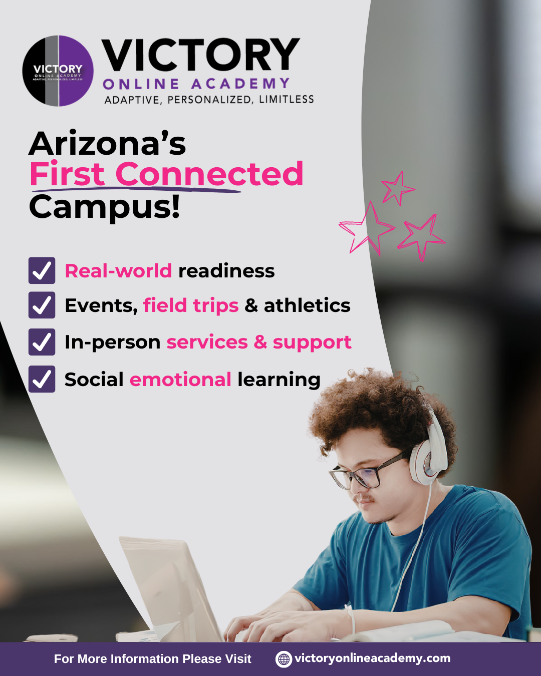 Victory Online Academy Facebook ad