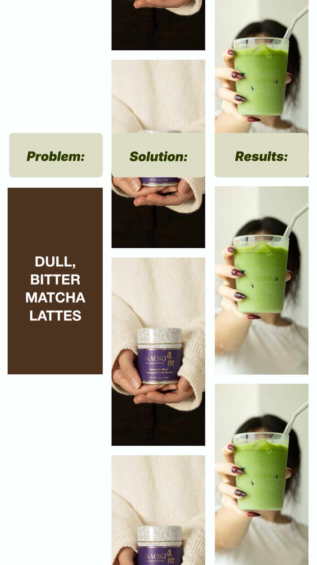 Naoki Matcha Facebook ad: Go-to Blend for Rich, Creamy Lattes | Barista Pro Blend