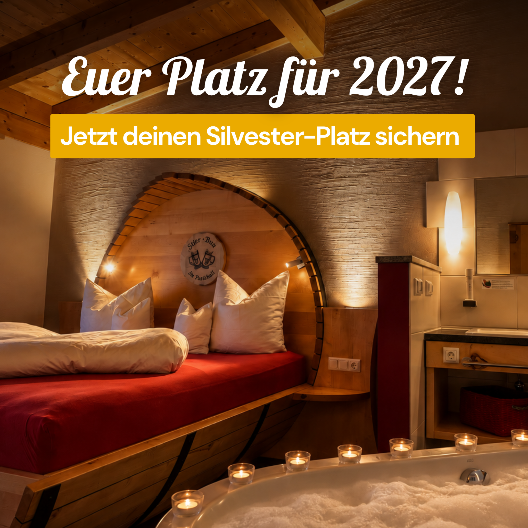 1. Bier und Wohlfühlhotel Gut Riedelsbach Facebook ad: Silvester im Bierhotel buchen