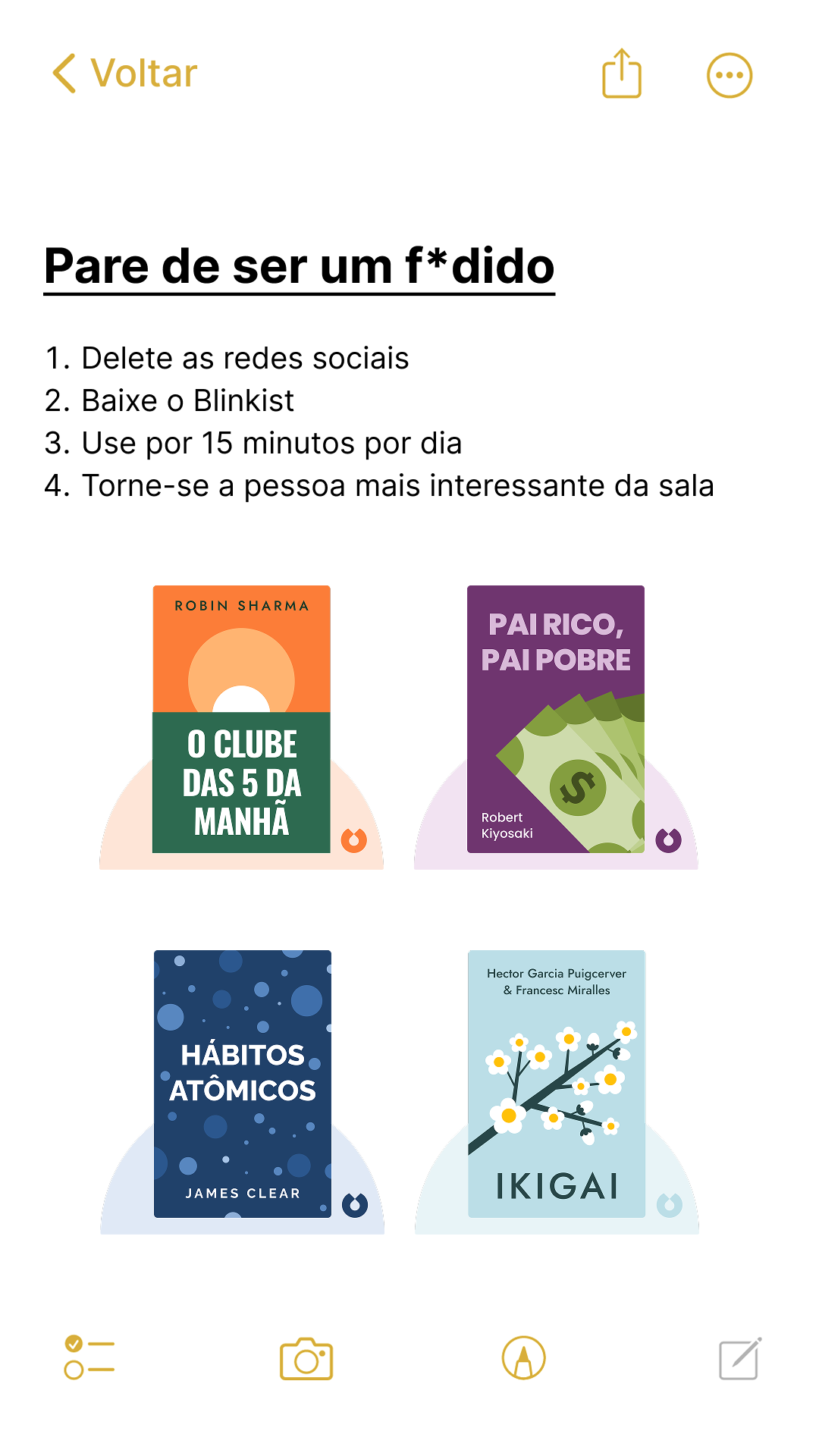 Blinkist Facebook ad